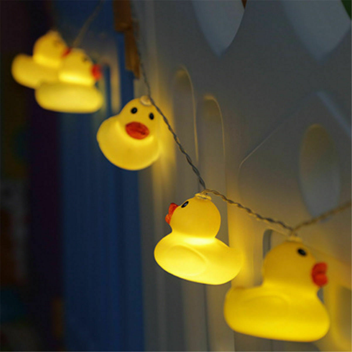 Cute Little Yellow Duck LED String Light Xmas Garden Patio Tree Kids Room Decor