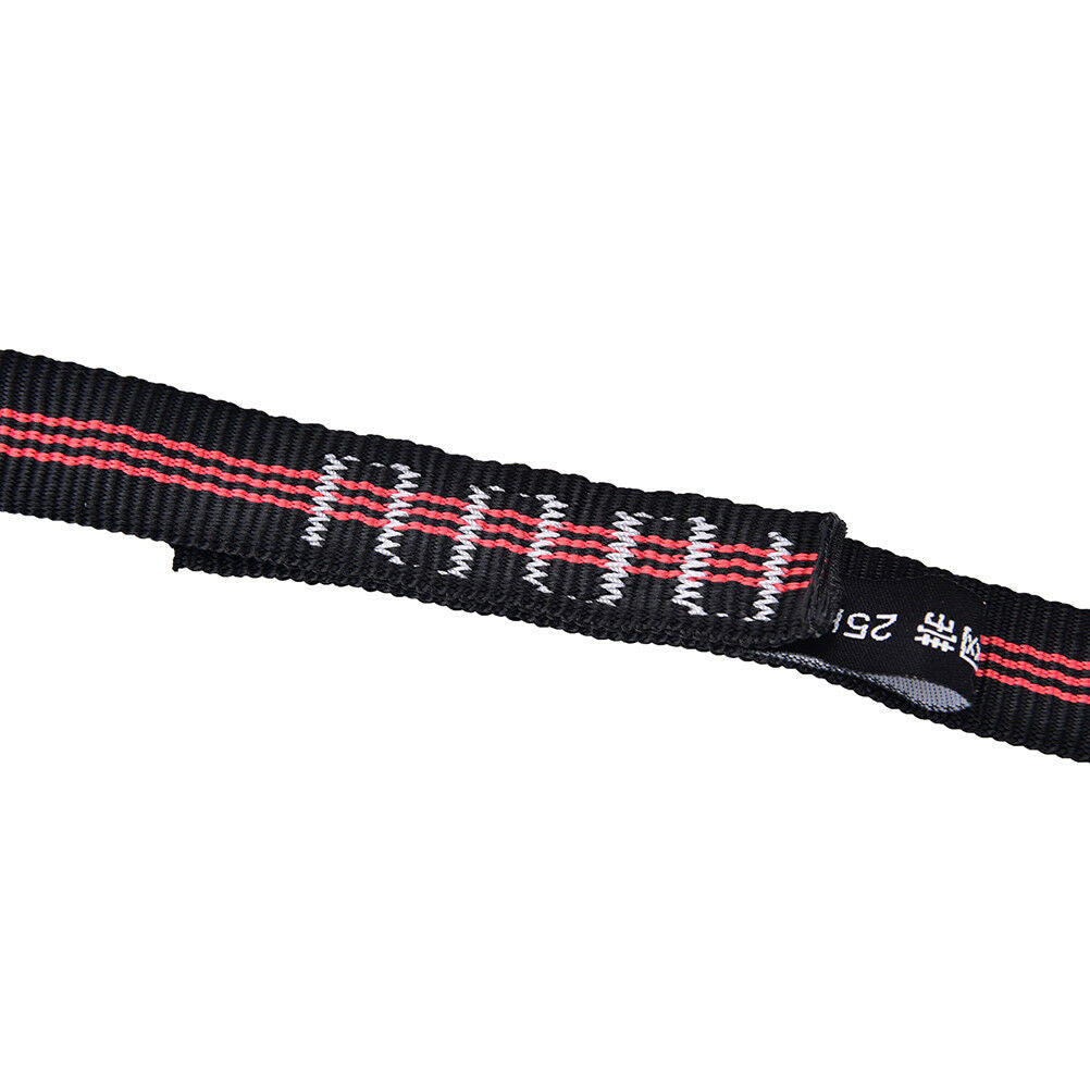 25KN Safety Rock Tree Climbing Express Quickdraw Sling Webbing Rope StrapC.l8