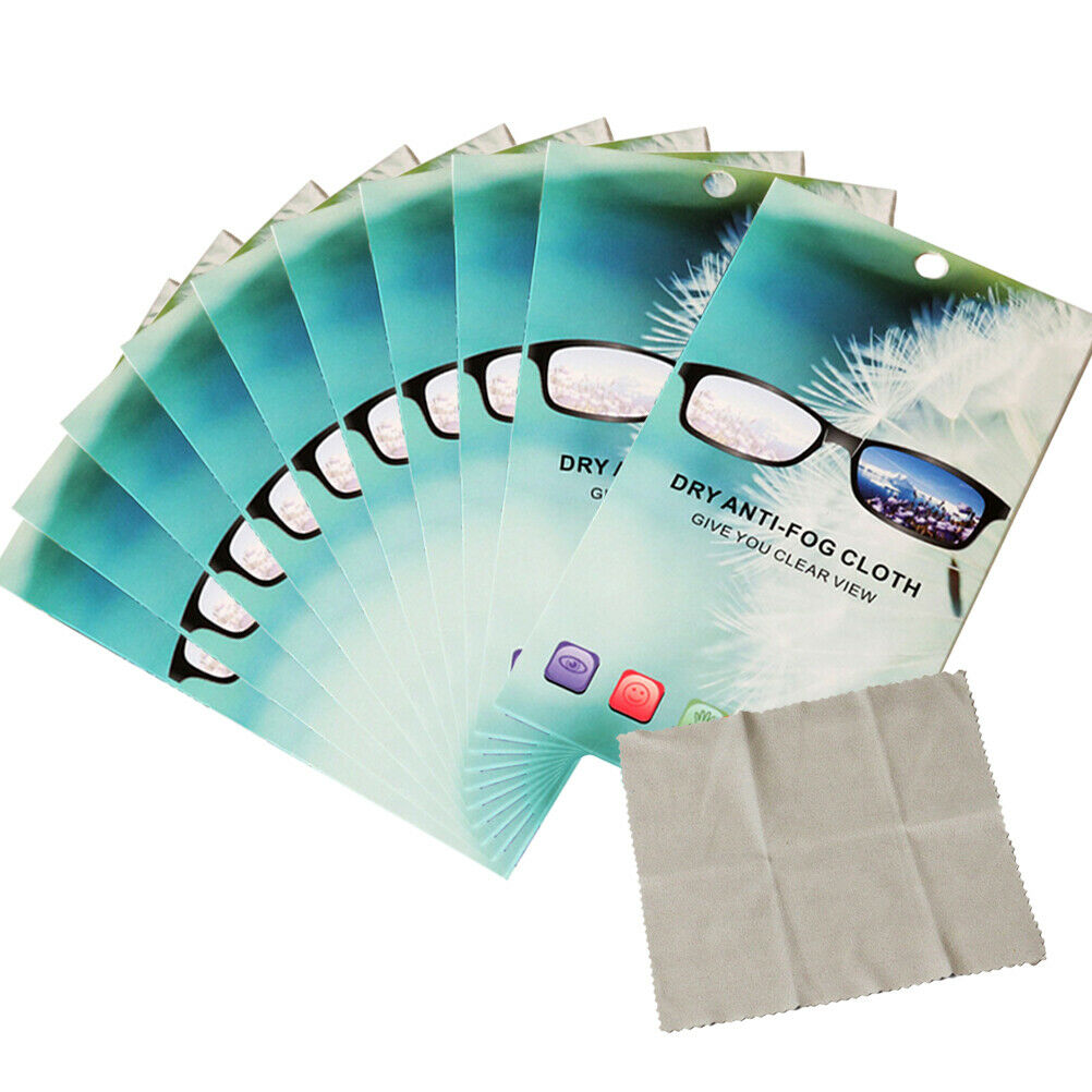 10Pcs Nano Anti-Fog Cloths for Glasses Reusable Glasses Cleaning Anti-fog Wipes