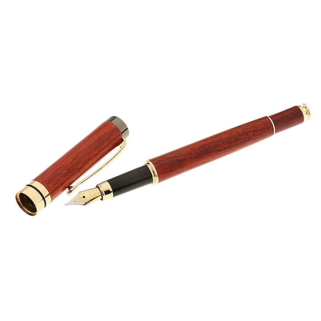 Durable Finest Rosewood Fine Nib Fountain Pens Gift Souvenir for Friends Family