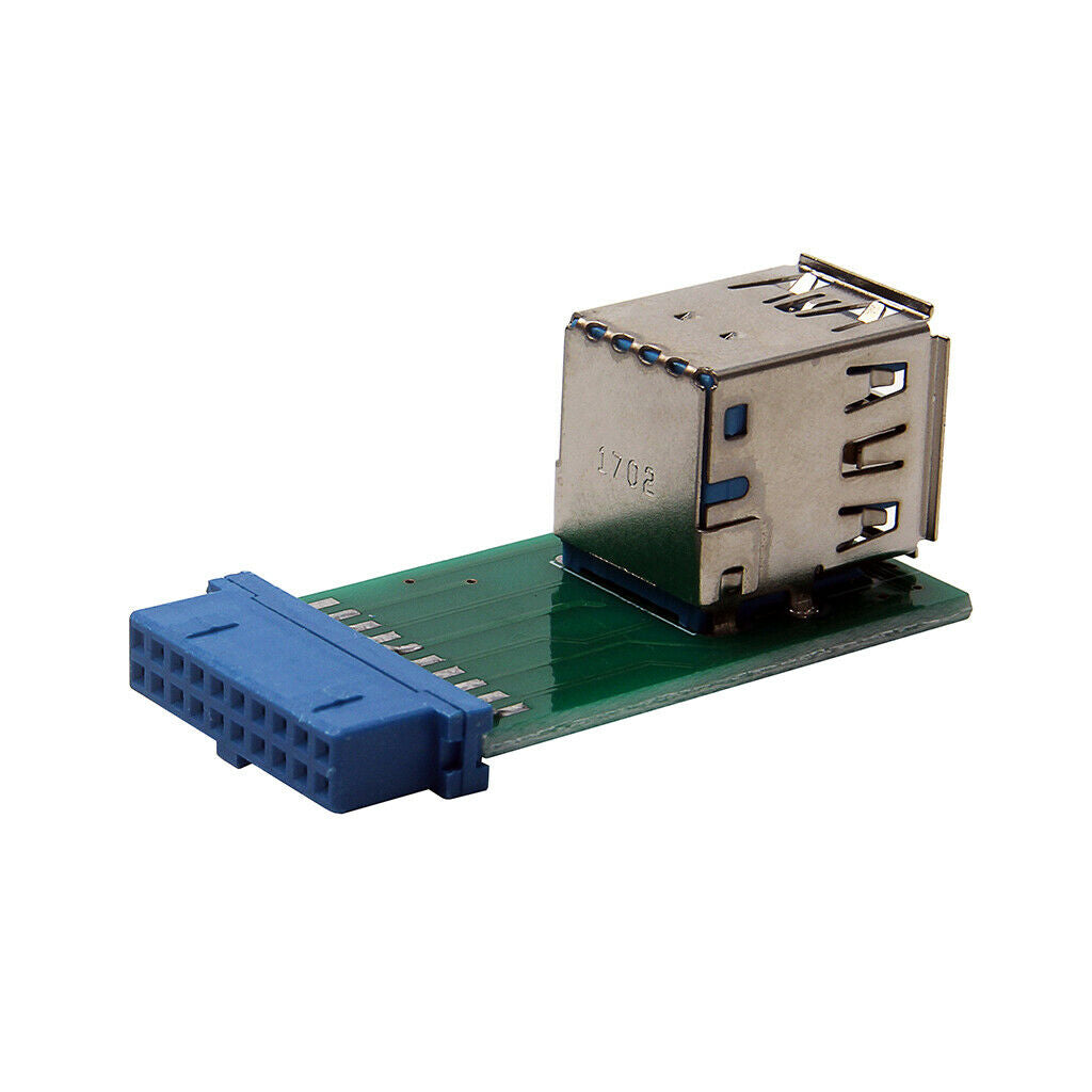 Motherboard 20Pin Header To 2 Ports USB 3.0 Type A Female Port HUB Adapter
