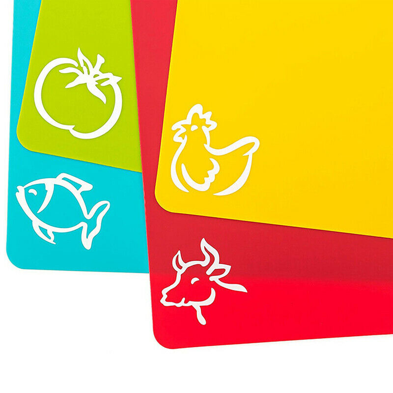 4pcs Cutting Mat Set Colorful Kitchen Cutting Board Set Super Cutting BoardsBDA