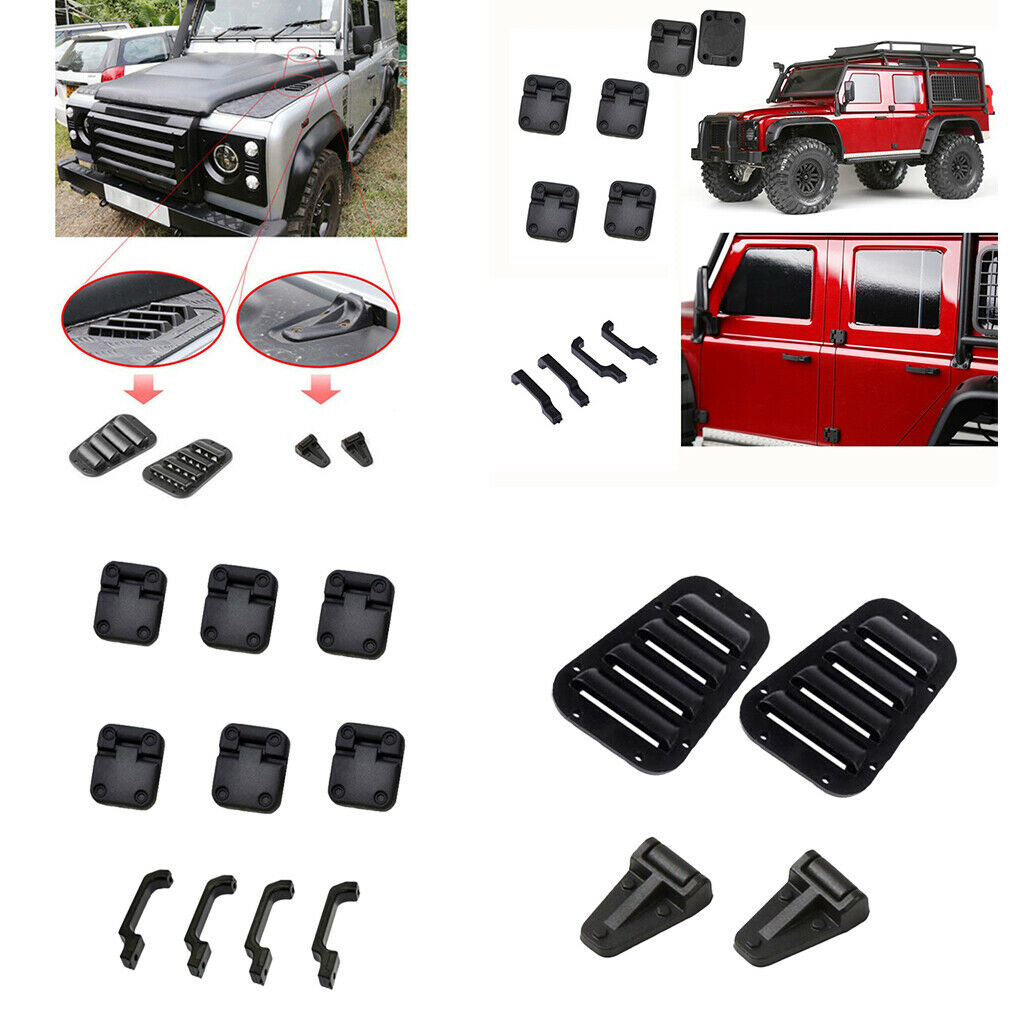 1/10 RC Rock Crawler Black Spare Parts For  Handles+Hinges+Cover