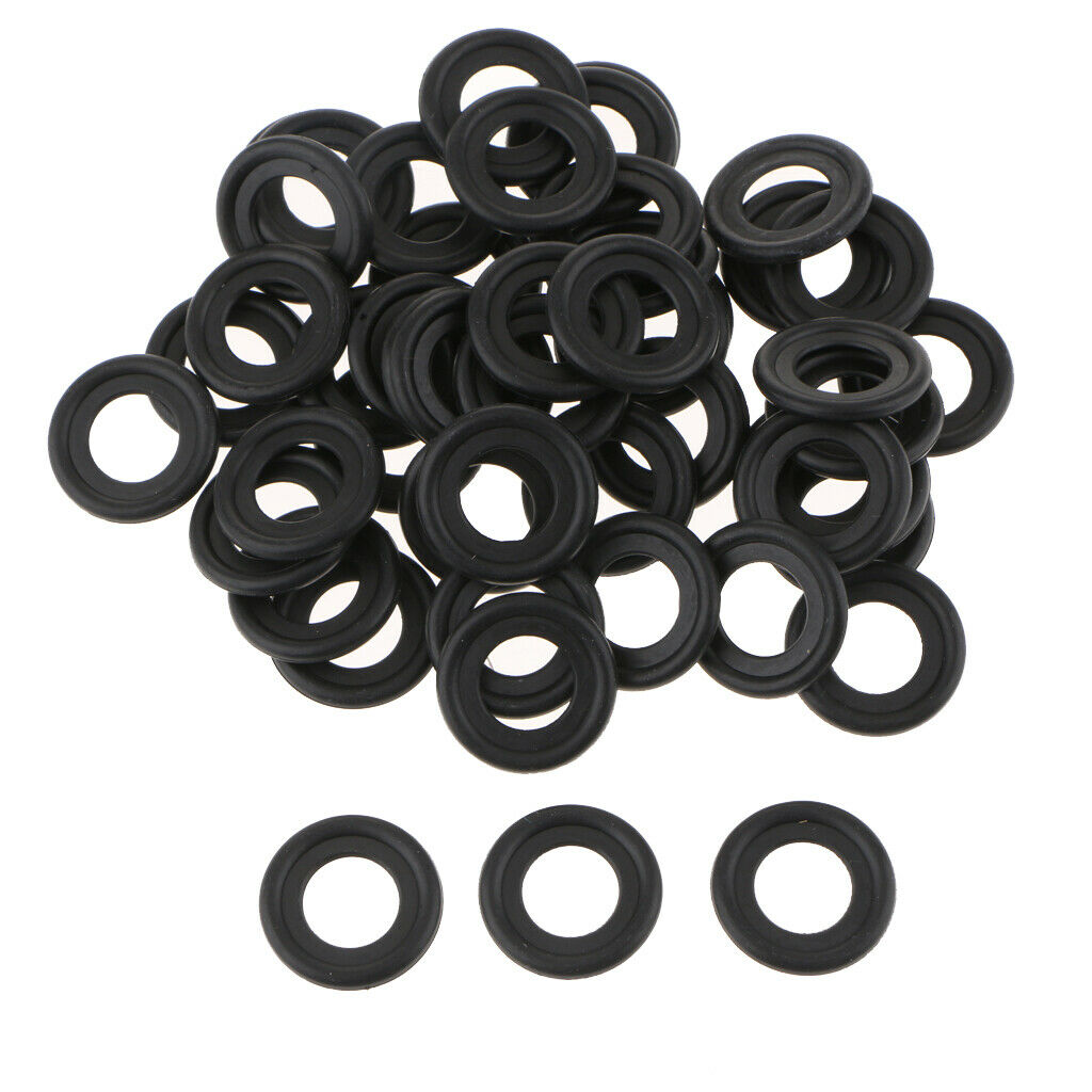 50X Engine Oil Drain Plug Crush Gasket Rubber Seals for Saturn Chevy GM
