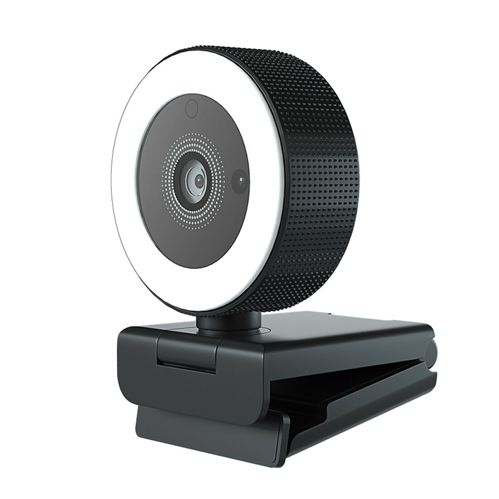 Full HD Web Camera Webcam w/Ring Light Mic Computer Camera for Laptop PC