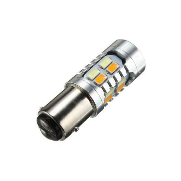 Pair Led Dc Rear Brake Light Bulbs 1157 BAY15d Double Color 20 Cms 5730