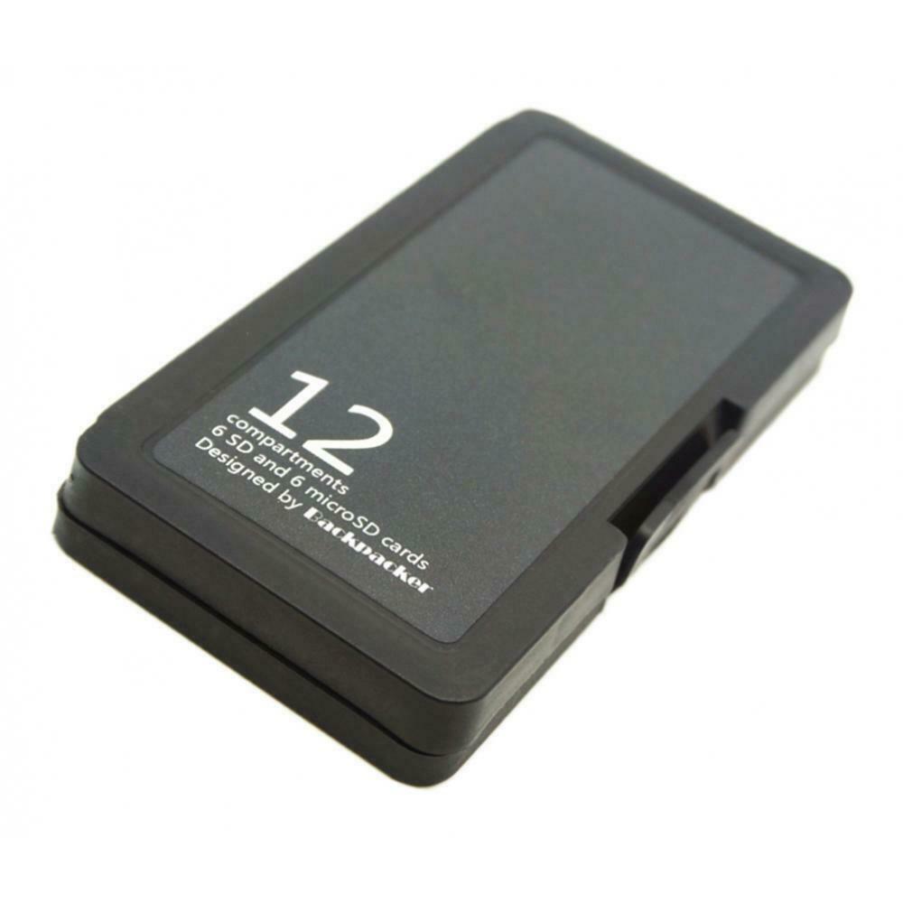 Memory Card Storage Box Pouch 12 Slots for Micro SD Cards TF Card Shockproof
