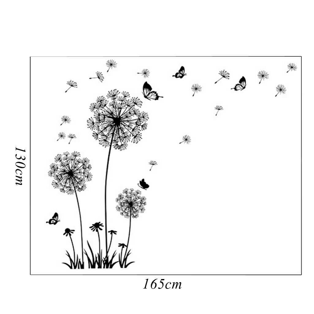 Black  Wall Decals Baby Nursery Kids Bedroom Stickers Art Decor