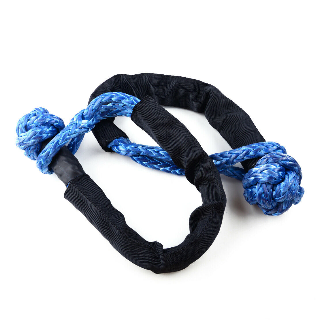 Cord 2x Winch Rope Synthetic Soft Shackle Towing Recovery Straps 35000LB 16T Atn