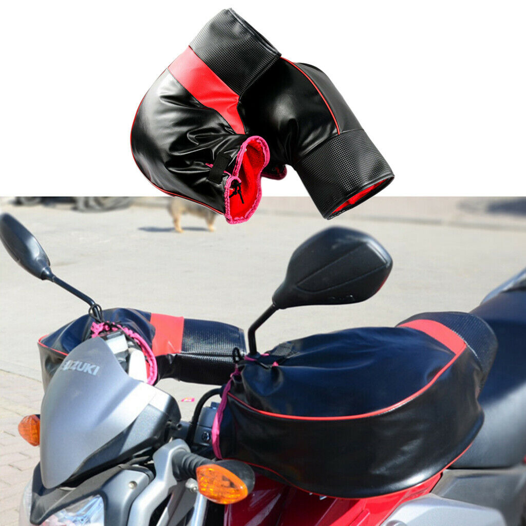 Winter Motorcycle Handlebar Muffs Gloves Hand Warmer for SUZUKI
