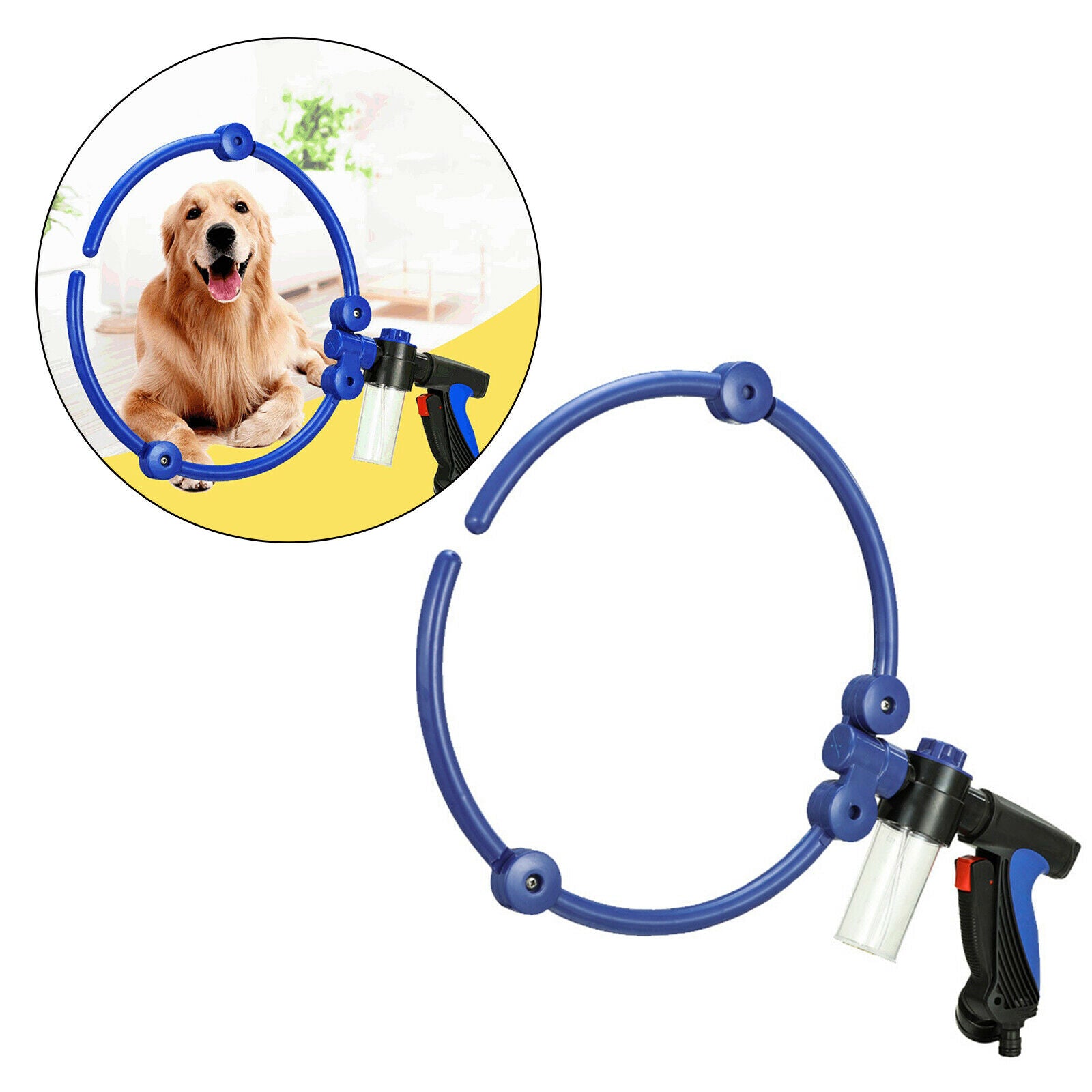 360° Pet Bath Sprayer Adjustable Flow Removeable Bathing Supply for Cat Dog