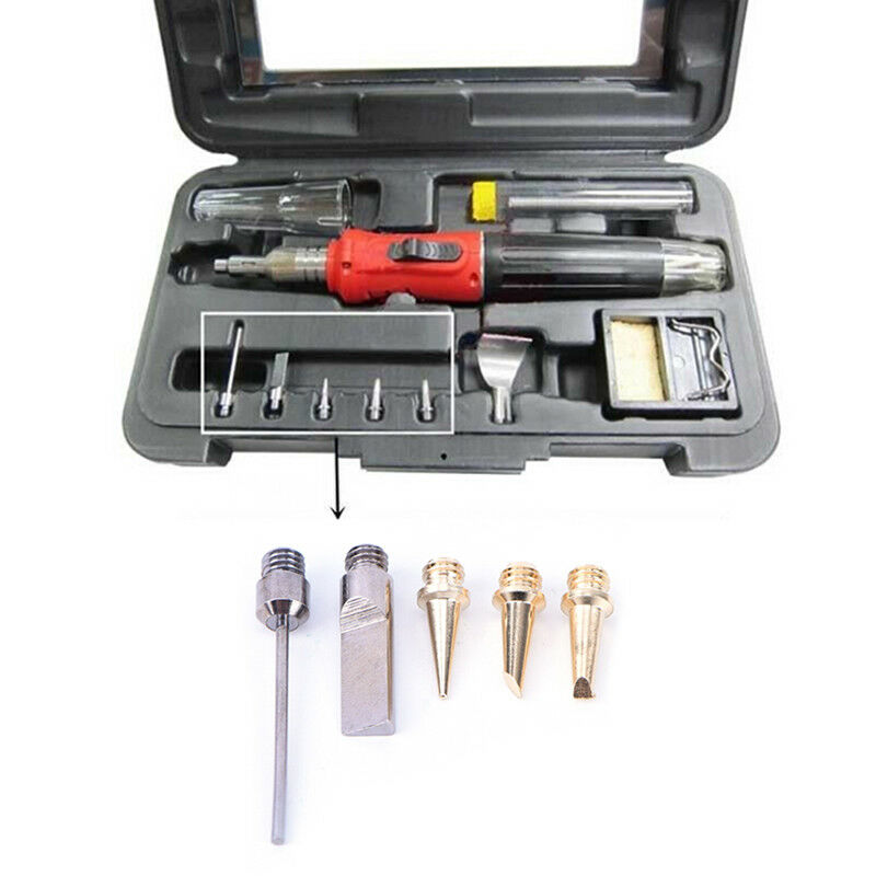 5X Hs-1115K 10In1 Pro Butane Gas Soldering Iron Kit Welding Kit Torch Pen T ^SJ