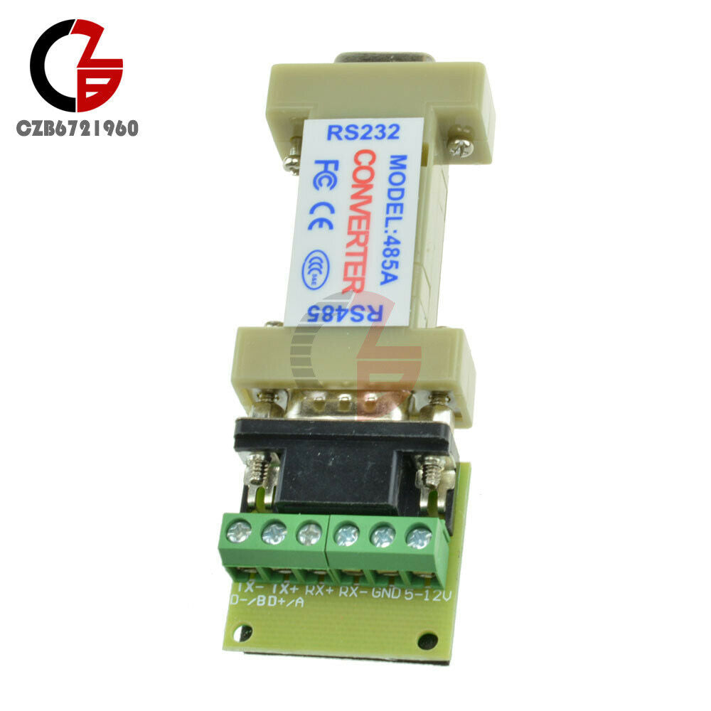 10X RS232 to RS485 9Pin 1.2KM Data Interface Communication DB9 Adapter Converter