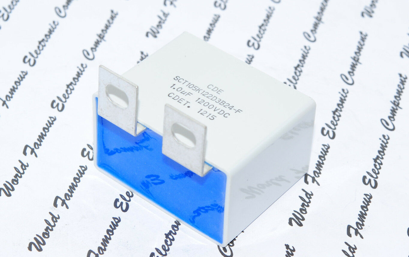 1pcs - CDE SNUBBER 1uF (1µF) 1200V 10% IGBT Capacitor - SCT105K122D3B24-F