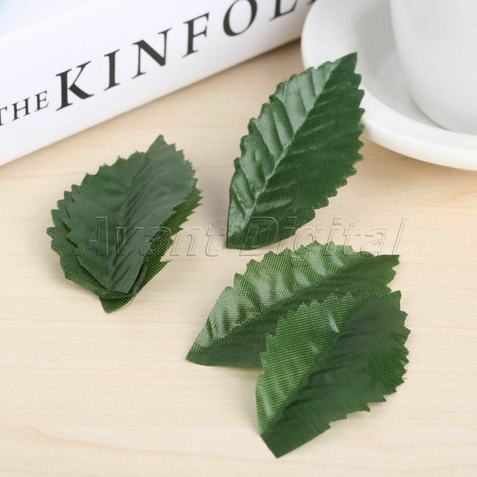 3*6cm Decoration Artificial Rose Flower Leaves Garland Silk Leaf Crafts 100Pcs