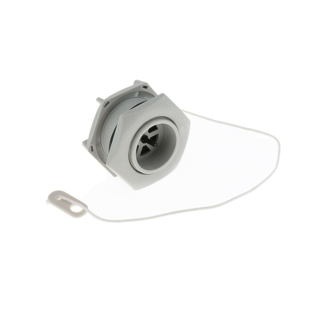 Universal Inflatable Boat Air Valve Adaptor Replacement with Pull Cord