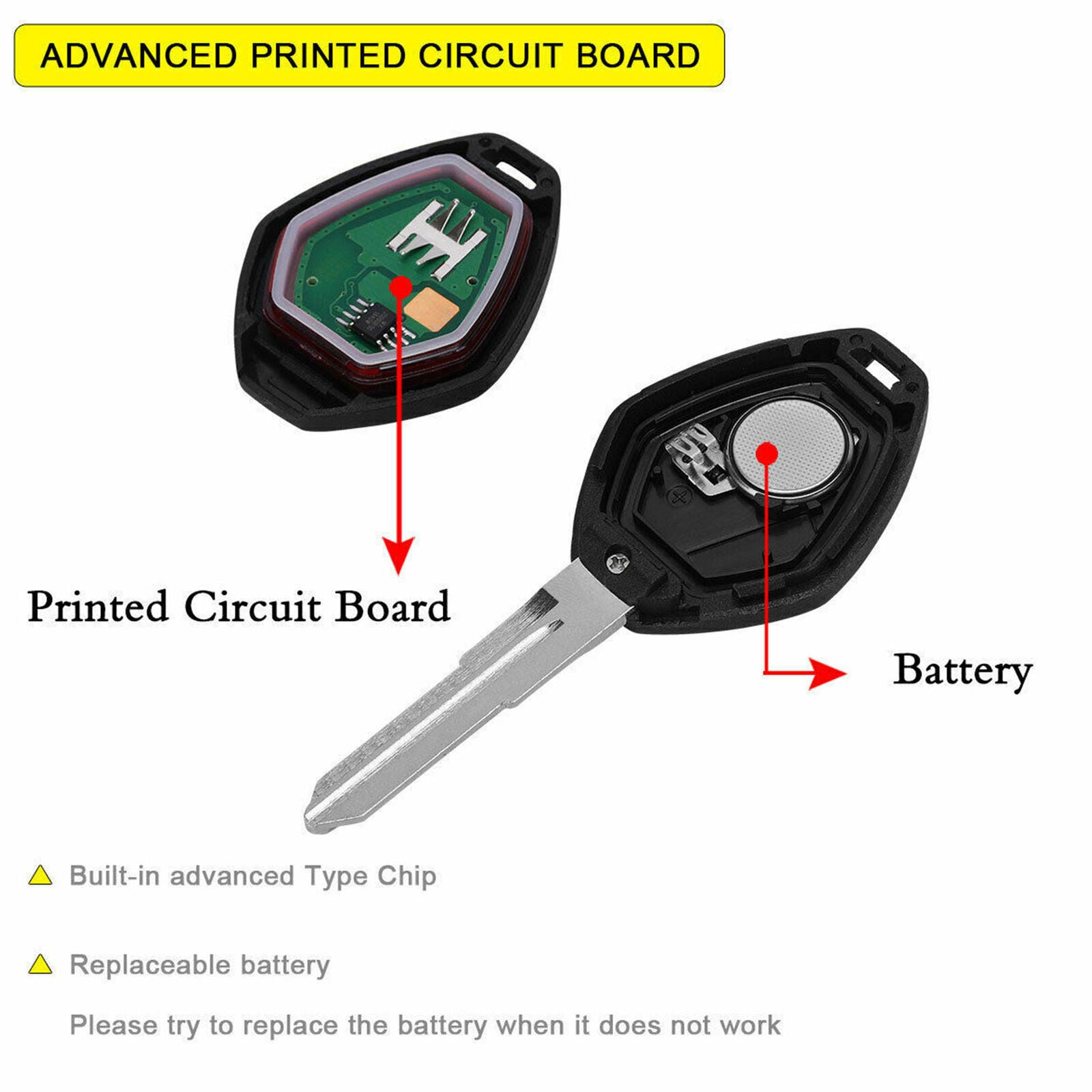 Replacement for 2006 2007 Mitsubishi Eclipse Key Fob Keyless Entry Car Remote