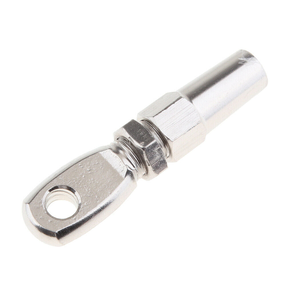 4 pieces swageless stainless steel eye clips for 3mm wire ropes