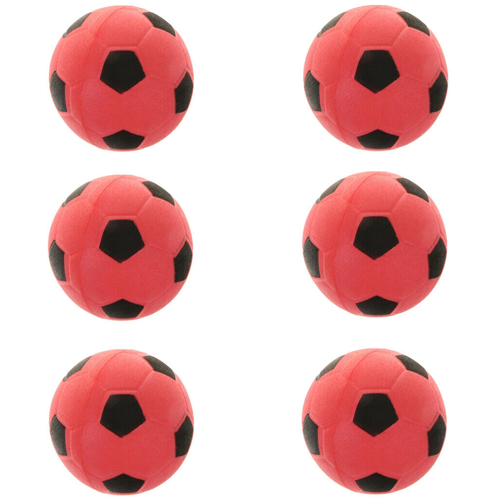 12pcs Soft Foam Bounce Soccer Balls Preschool Kids Party Fitness Toys 6.3cm