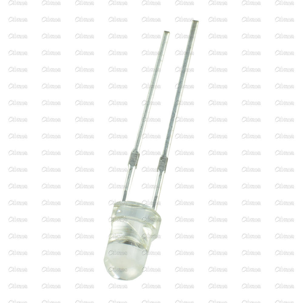 100PCS 3mm Blue 5000MCD Round  Water Clear LED Light