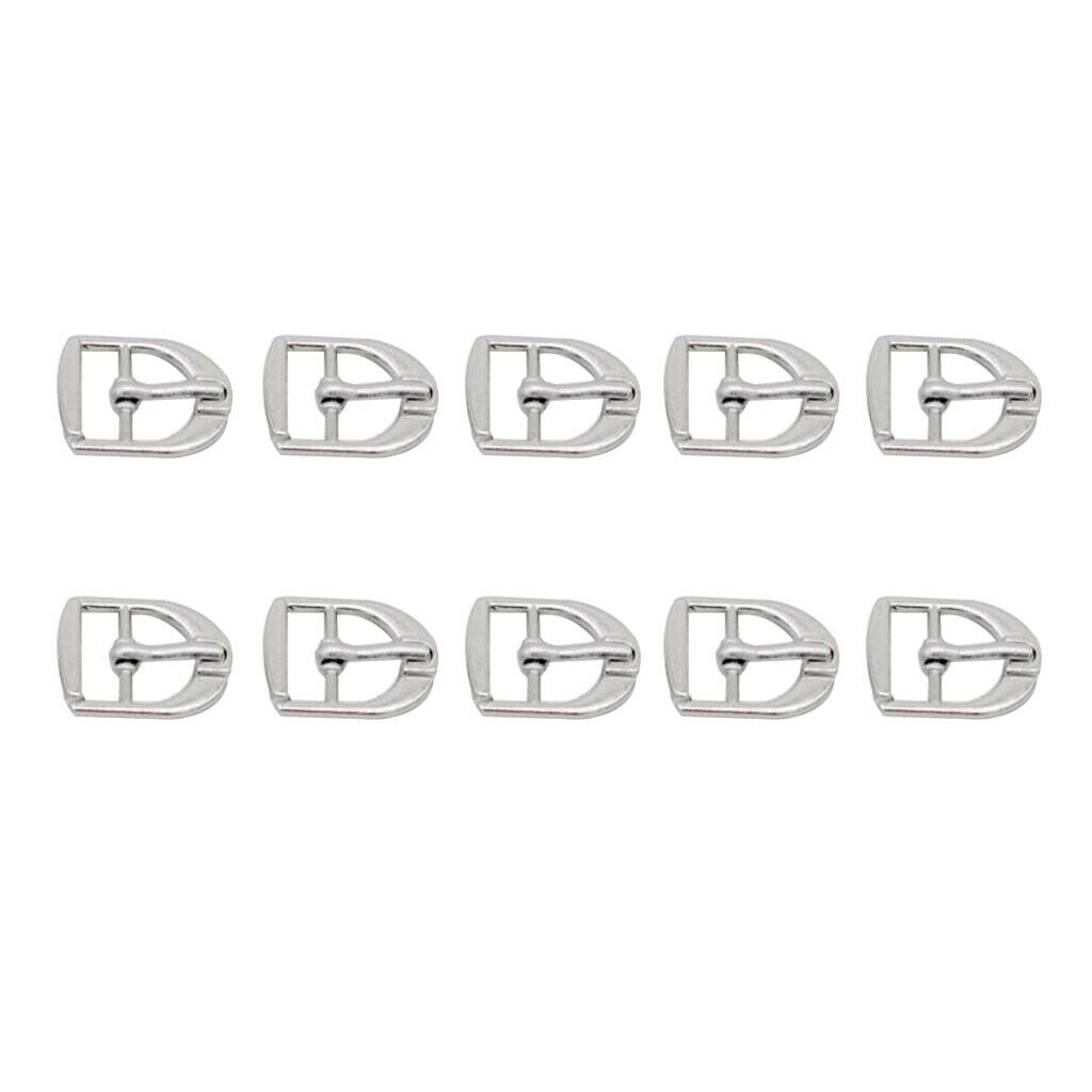 10x Metal Roller Buckles Adjustable Belt Buckle Bags Ring Hand DIY Accessory