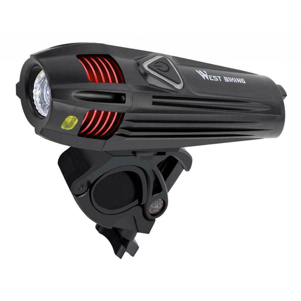 Rechargeable Bicycle Headlight LED Bike Front Light 5 Modes 120m Visibility