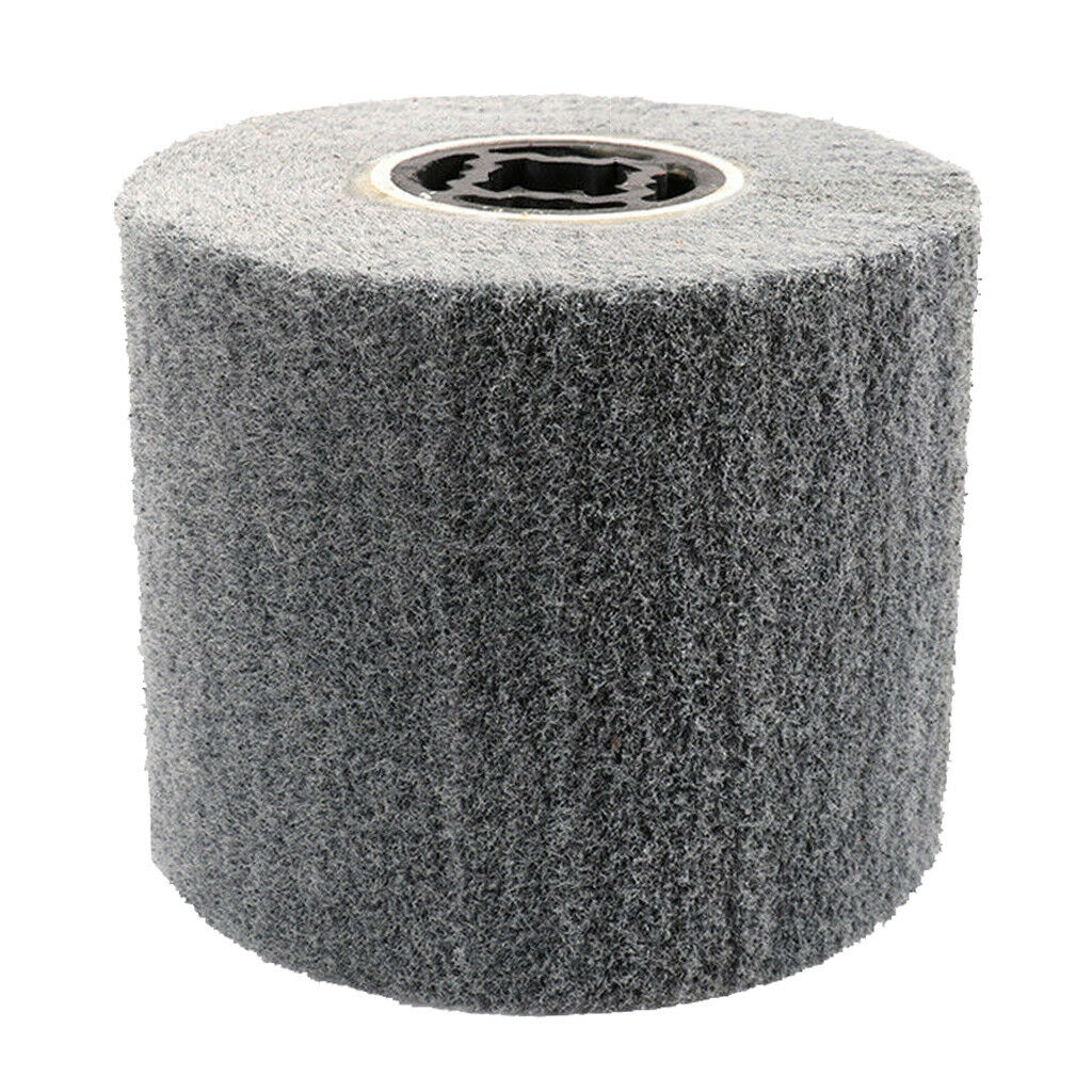1Pc Non-woven Abrasive Flap Wire Drawing Polishing Burnishing Wheel #600Grit