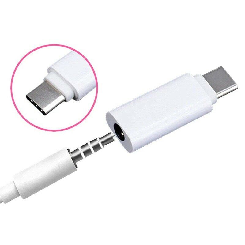 Type-C to 3.5mm Earphone Adapter USB-C 3.1 Male to AUX Audio Female for  6 Mi6F8