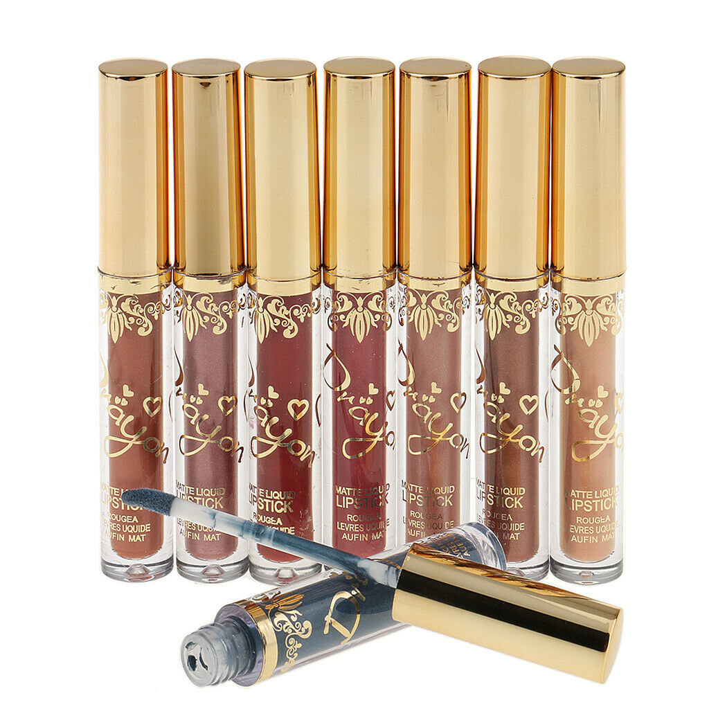 16 Colors Long Lasting Matte Metal Lipstick Liquid Pencil Lip Gloss Makeup