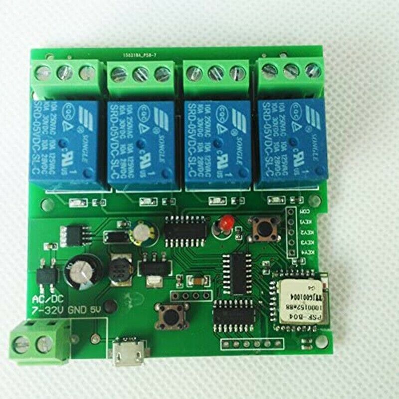 Smart Remote Control 4 Channel WiFi Momentary Inching Relay Self-Lock Switc G6Y2