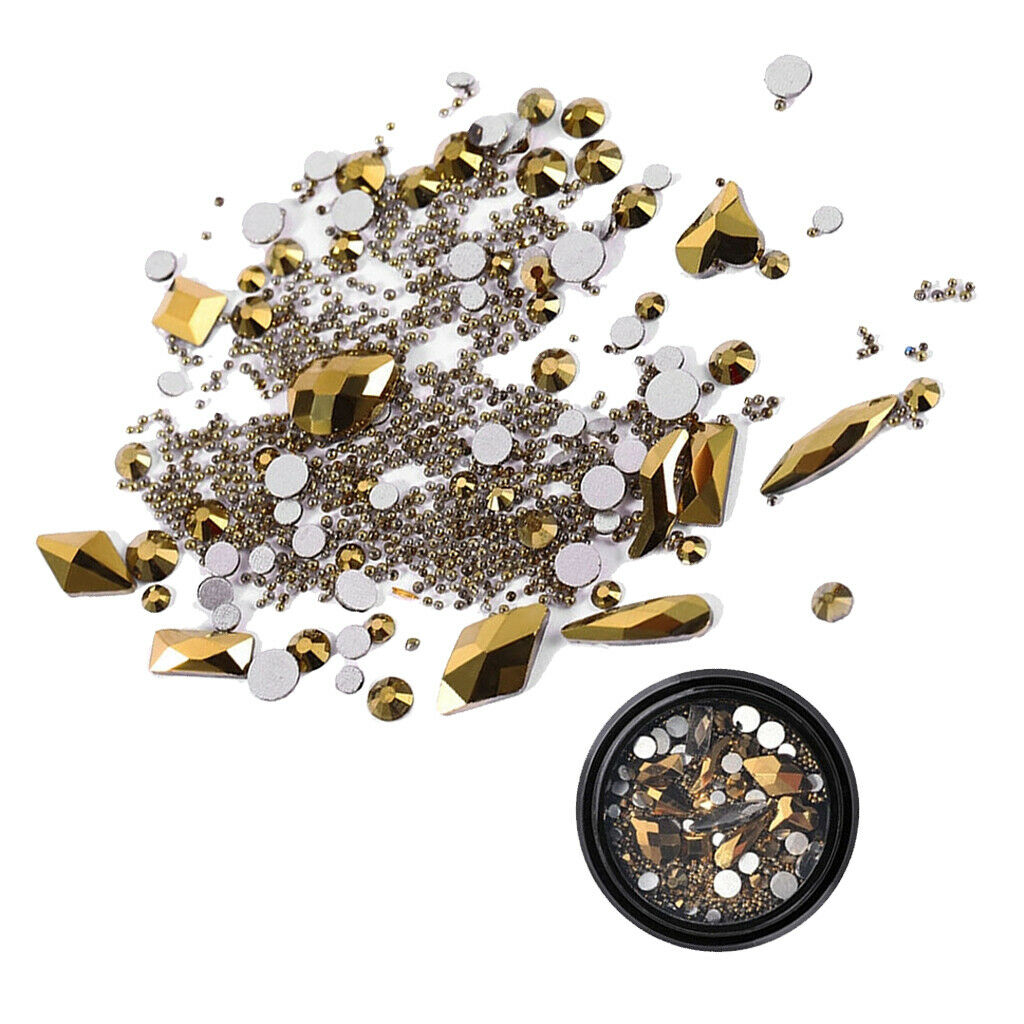 Mixed Crystal AB Nail Art Rhinestones Diamond Crystal Studs Beads for DIY 9