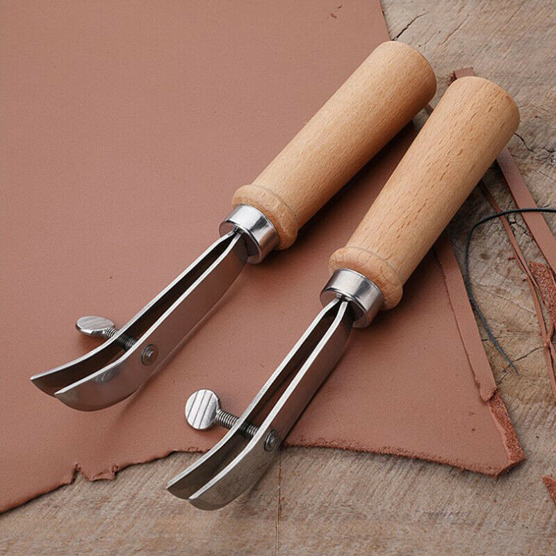 1pc Leather Tools Adjustable Cutter DIY Handmade Leather Crimper  Edge Ho.l8