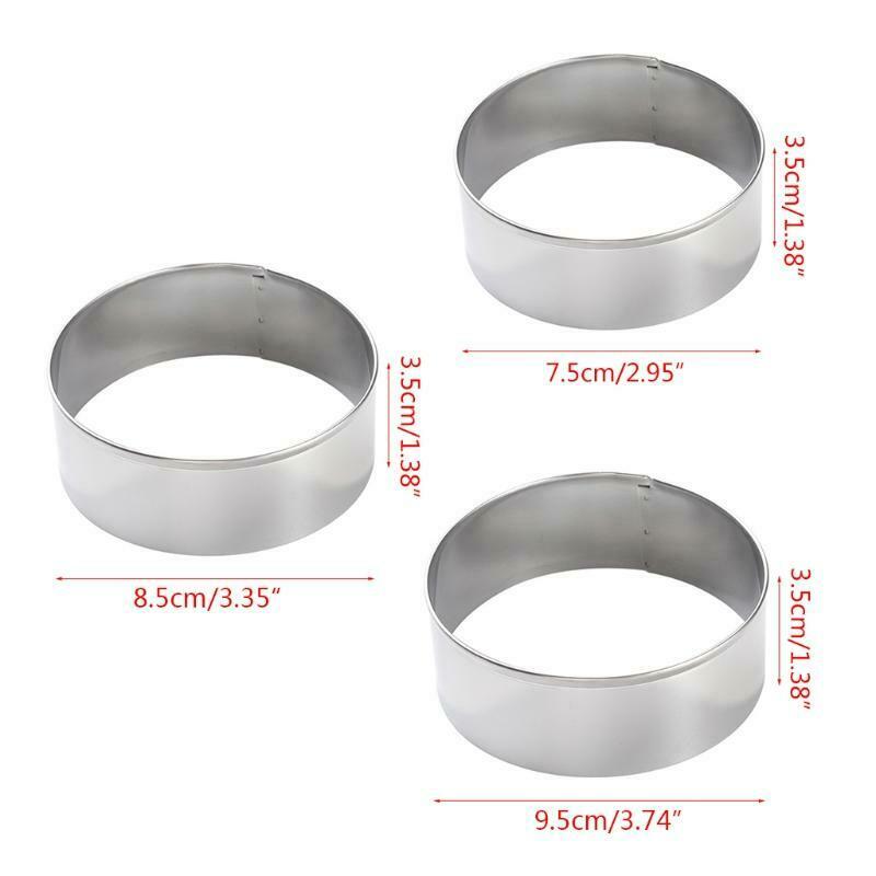 Stainless Steel Dumpling Maker 3 Pcs Small Medium and Large Dumpling Mold Dough