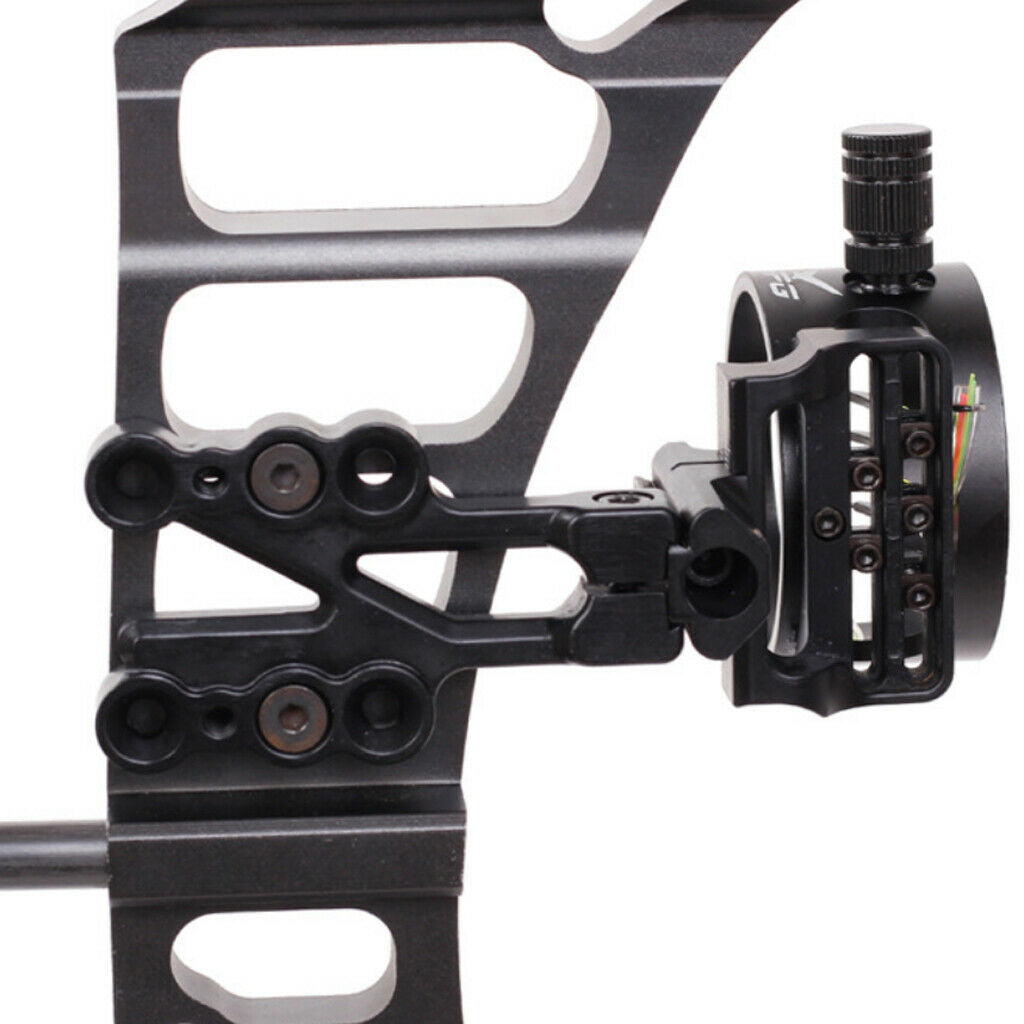 5 Pins 0.019'' Bowsight Aluminum Alloy Adjustable Fit Right/Left Hand Hunting