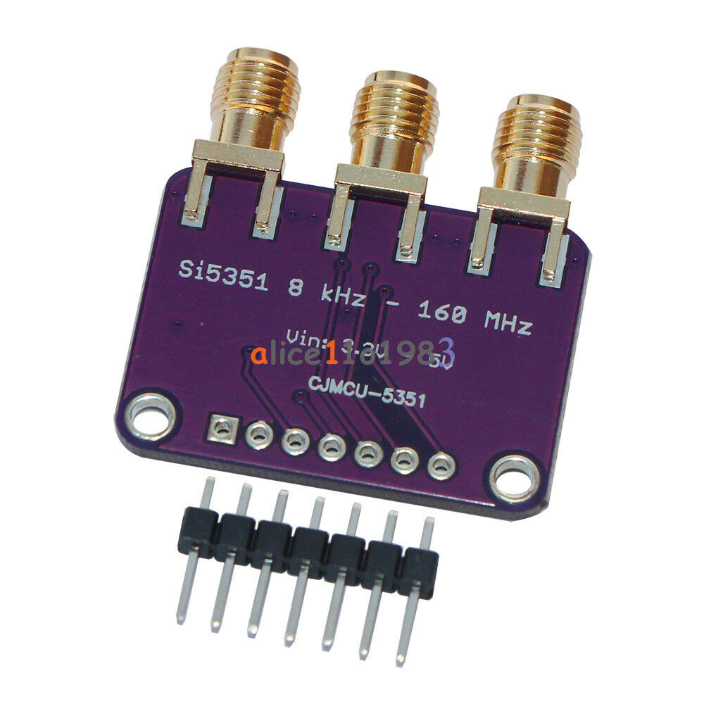 Si5351A I2C 25MHZ Clock Generator Breakout Board 8KHz to 160MHz for Arduino