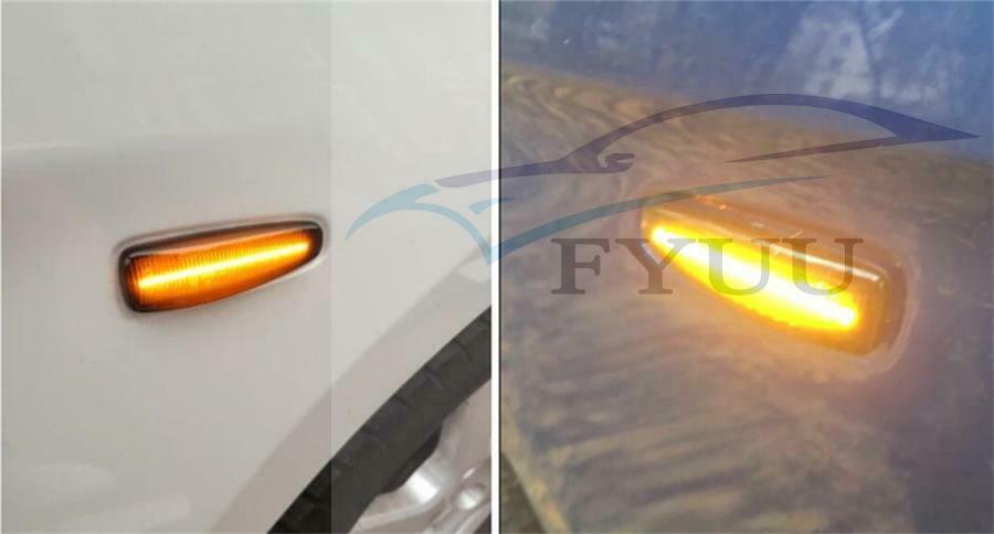Flowing sequently Turn Signal Light Smoked LED Side Marker For Lancer EVO XSport