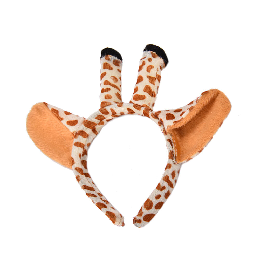 Giraffe Animal Set Zoo Farm Jungle Safari Headband Ears Dres.l8