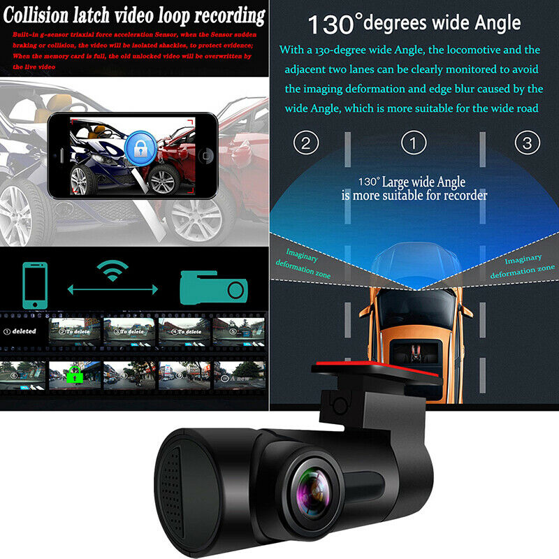 Wifi Car DVR Dash Cam 1080P Car Camera Recorder Monitor Driving Recorderlo TL