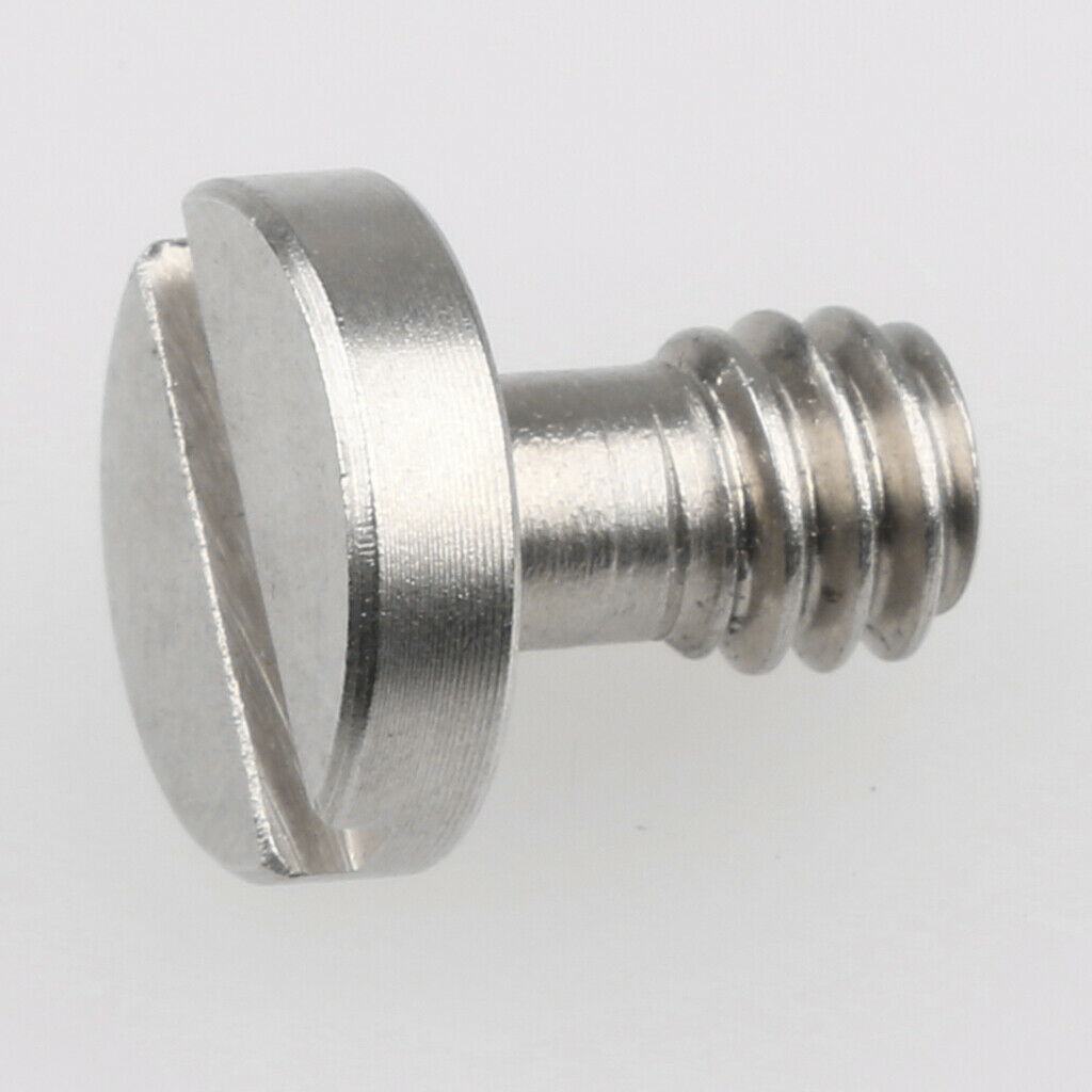 5 Pieces Stainless Steel 1/4" Camera Screw for Tripod Quick Release Plate