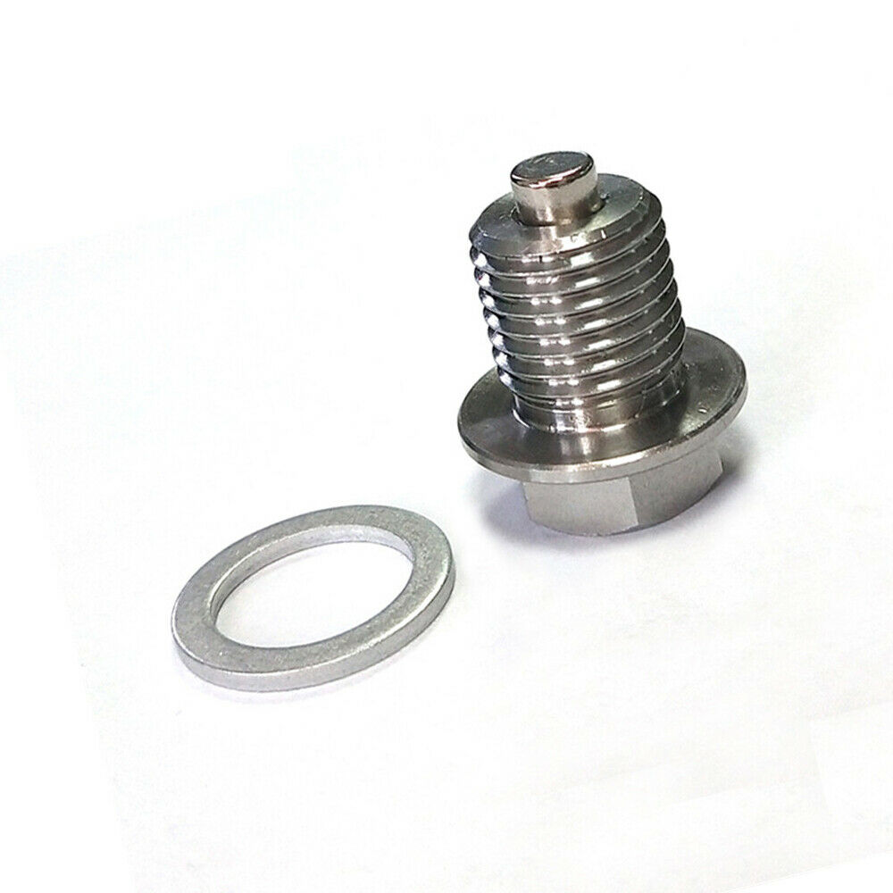 M14 x 1.5 MM Oil Drain Plug w/ Magnet Premium Stainless Steel Universal Fitting