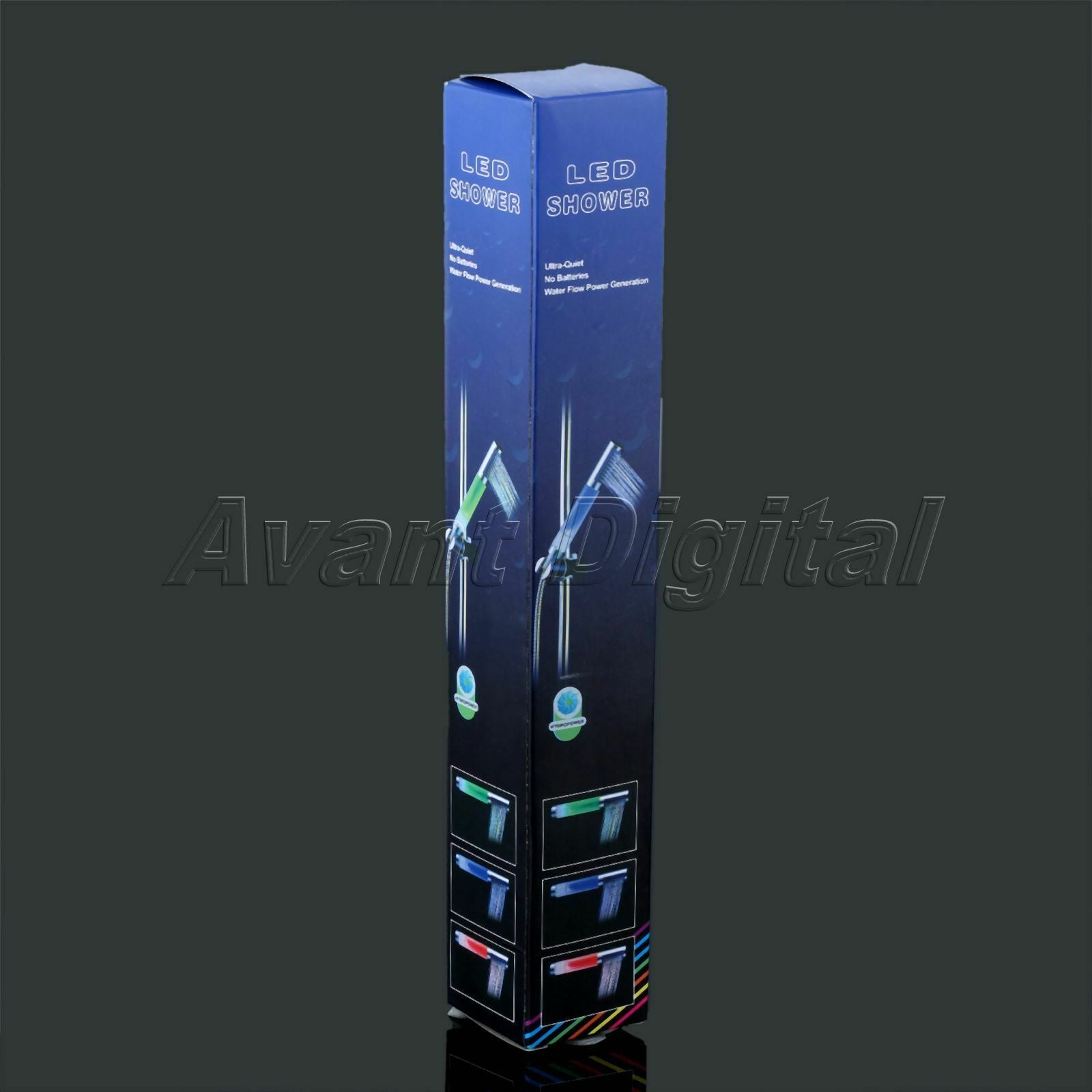 3 Color Changing Shower Head Temperature Sensor LED Bathroom Glow Spray Durable