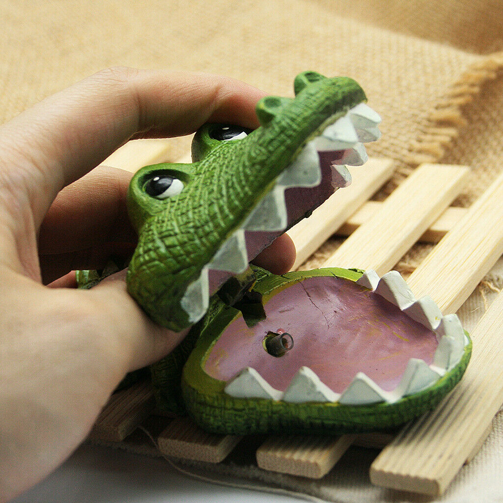 Air- Bubbling Crocodile Aquarium Decorated Aquarium Background Decor