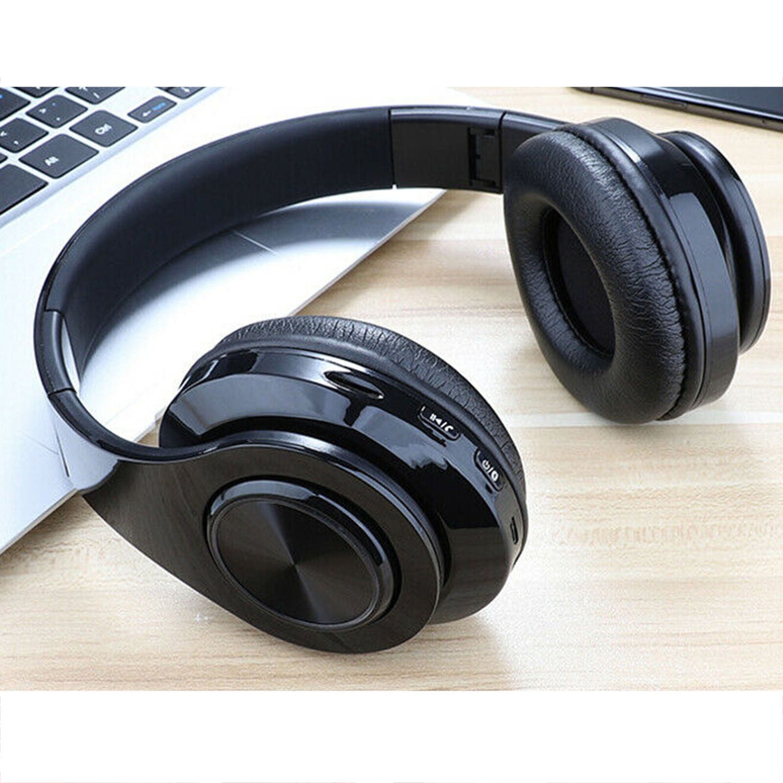 Stereo Noise Cancelling Headset w/Mic Bluetooth Wireless Headphones Earphones
