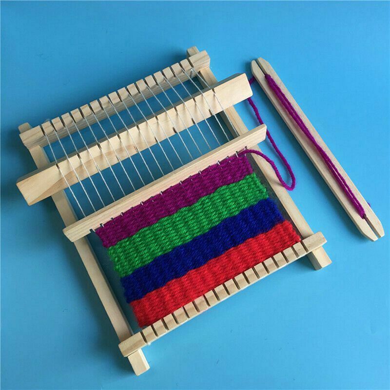 Weaving Loom Craft Kids Educational Yarn DIY Hand Wooden Knitting Machine Craft