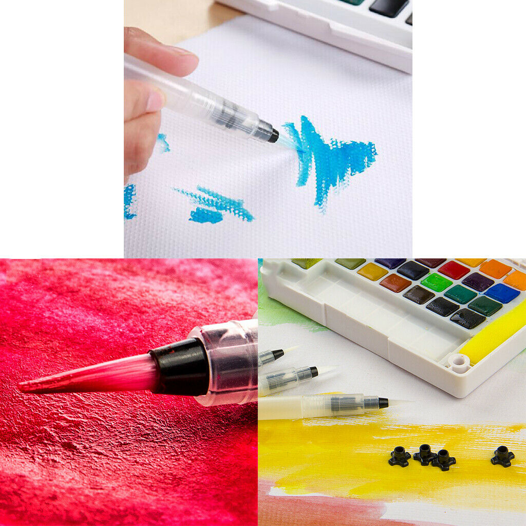 3-Piece Portable Water Brush Pen for Unrivaled Watercolor Painting Crafts