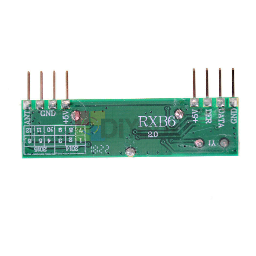 5Pcs RXB6 433MHz Superheterodyne Wireless Receiver Module For Arduino ARM AVR