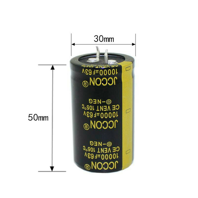 1pcs 63v 10000uf Aluminum electrolytic capacitor Power adapter inverter 30x50mm