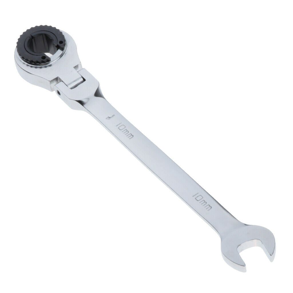 2Pcs/Set Tubing Wrench Oil Heavy-duty Flexible Open Ratchet Wrench 10mm+12mm