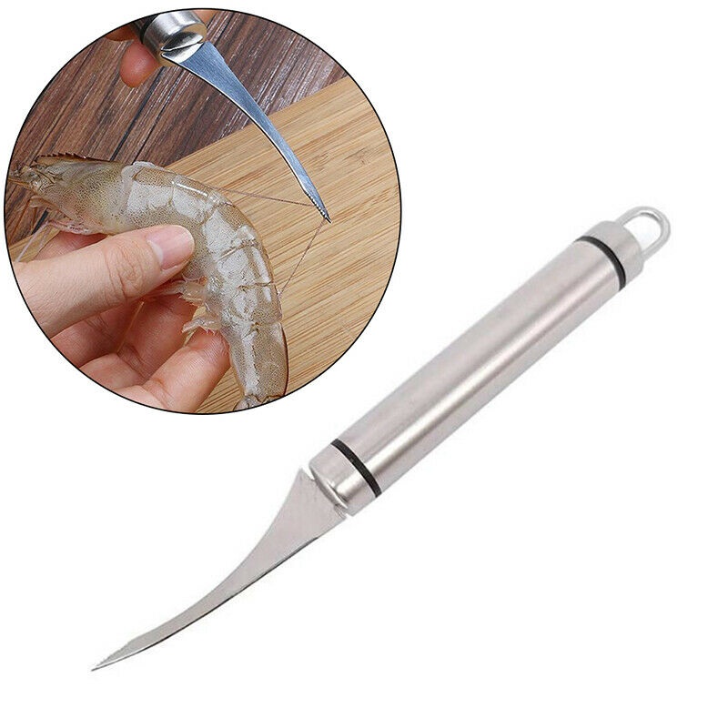 1pc Multi-purpose Shrimp Line Shears Stainless Steel Food Scissors Shrimp.l8