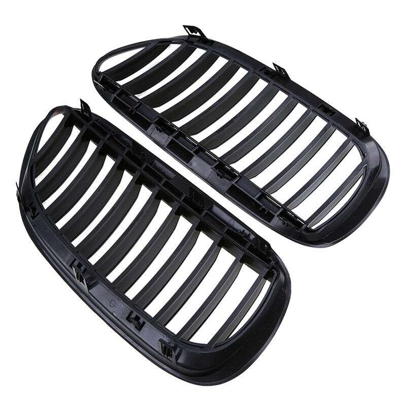 Gloss Black Front Kidney Grille Grills Fit BMW 630i 645Ci 650i M6 Coupe 05-2010